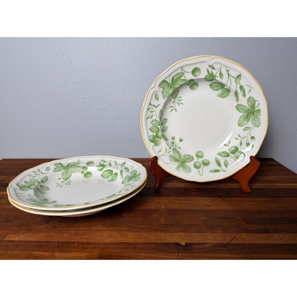 Vintage Villeroy & Boch Parkland Green Soup Bowls Set of 3 (2003 Germany) - Picture 9 of 9